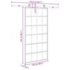 vidaXL Posuvné dvere s kovaním 102x205 cm ESG sklo a hliník