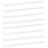vidaXL Prídavné police 8 ks, biele 80x10x1,5 cm, drevotrieska