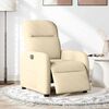 vidaXL Elektrické sklápacie kreslo krémové látka