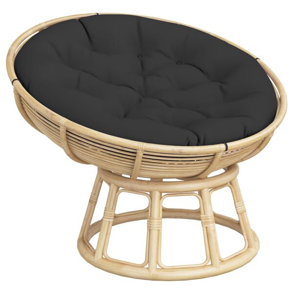 vidaXL Okr&uacute;hly vank&uacute;&scaron; čierny &Oslash; 100 x 11 cm oxfordsk&aacute; l&aacute;tka