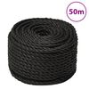 vidaXL Pracovn&eacute; lano čierne 20 mm 25 m polypropyl&eacute;n