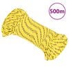 vidaXL Lodn&eacute; lano žlt&eacute; 4 mm 500 m polypropyl&eacute;n
