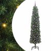 vidaXL Umel&yacute; vianočn&yacute; stromček Zelen&aacute; 210 cm PVC, oceľ a plast