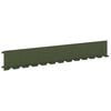 vidaXL Obrubn&iacute;k tr&aacute;vnika 10 pcs 102 x 15 x 4 cm Oceľ Olivovo zelen&aacute;