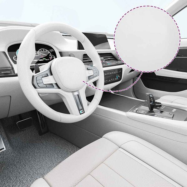 vidaXL F&oacute;lia na automobily 2 ks 4D biela 100x150 cm+50x150 cm