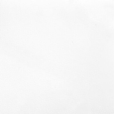 vidaXL Posteľný rám s čelom biely 90x200 cm umelá koža