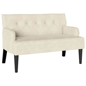 vidaXL Chesterfield lavica Kr&eacute;mov&aacute; 112 x 65,5 x 75 cm Zamat