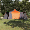 vidaXL Tipi stan so strechou Šedá a oranžová 492 x 492 x 275 cm látka