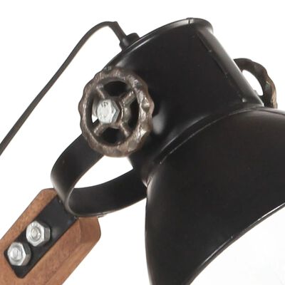 vidaXL Industriálna stolová lampa, čierna, okrúhla 58x18x90 cm E27