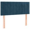 vidaXL Boxspring posteľ s matracom, tmavomodr&aacute; 120x190 cm, zamat