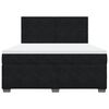 vidaXL Posteľn&yacute; r&aacute;m boxspring s matracom čierny 180x200 cm zamat