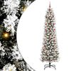 vidaXL Umel&yacute; vianočn&yacute; stromček Biela 240 cm PVC, kov a plast