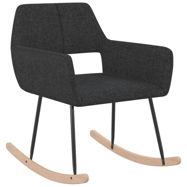 vidaXL Hojdacie kreslo čierne l&aacute;tkov&eacute;