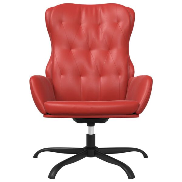 vidaXL Relaxačn&eacute; kreslo v&iacute;novo-červen&eacute; umel&aacute; koža