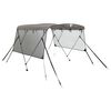 vidaXL Strie&scaron;ka Bimini s 3 obl&uacute;kmi a sieť. stenami 183x(185-198)x137cm