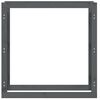 vidaXL Stojan na palivové drevo sivý 100x25x100 cm masívna borovica