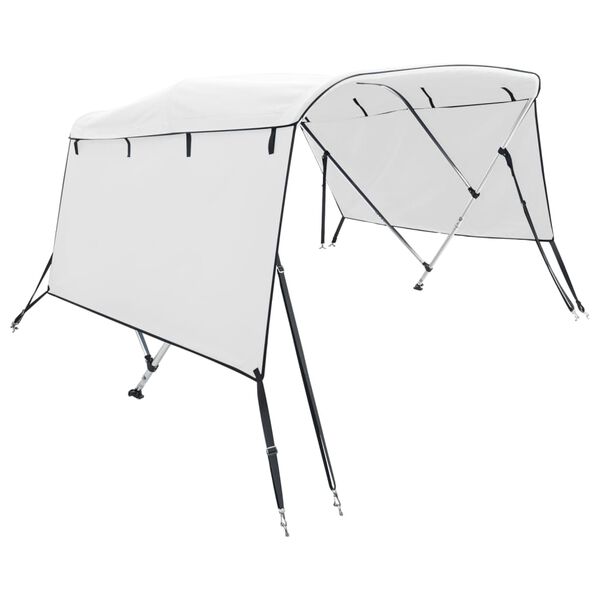 vidaXL Strieška Bimini s 3 oblúkmi a stenami 183x(154-167)x137 cm