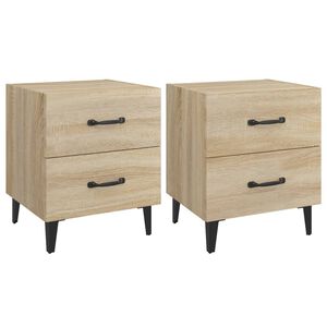vidaXL Nočn&eacute; stol&iacute;ky 2 ks dub sonoma 40x35x47,5 cm