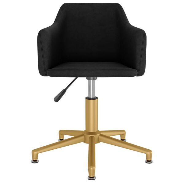 vidaXL Otočn&eacute; jed&aacute;lensk&eacute; stoličky 4 ks čierne zamatov&eacute;