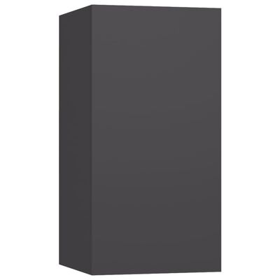 vidaXL 7-dielna súprava TV skriniek sivá drevotrieska