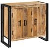 vidaXL Serv&iacute;rovacia skriňa Hned&aacute; 80 x 33 x 70 cm mangov&yacute; mas&iacute;v