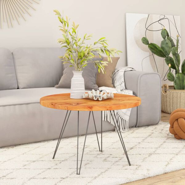 vidaXL Stolov&aacute; doska &Oslash;90x2,5 cm okr&uacute;hla ak&aacute;ciov&yacute; mas&iacute;v