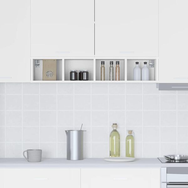 vidaXL Z&aacute;vesn&aacute; skrinka Biela 20 x 29,5 x 100 cm Kompozitn&eacute; drevo