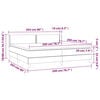 vidaXL Boxspring posteľ s matracom tmavosiv&aacute; 200x200 cm l&aacute;tka