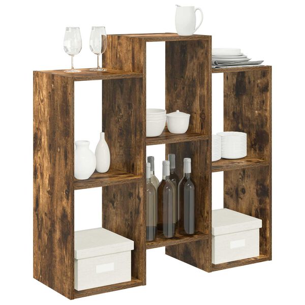 vidaXL Serv&iacute;rovacia skriňa Dymov&aacute; dub 90 x 30 x 90 cm