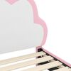 vidaXL Detský rám na posteľ s čelom Ružová 80 x 200 cm PU
