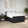 vidaXL Posteľn&yacute; r&aacute;m boxspring s matracom čierny 140x200 cm l&aacute;tka
