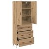 vidaXL Highboard Remeseln&yacute; dub 69,5 x 34 x 180 cm Kompozitn&eacute; drevo