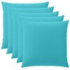 vidaXL Poťah na podložku 6 pcs HEERLEN Tyrkysov&aacute; 60 x 60 cm Polyester