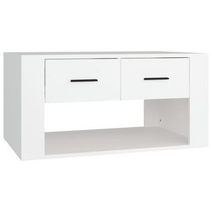 vidaXL Konferenčn&yacute; stol&iacute;k biely 80x50x40 cm spracovan&eacute; drevo