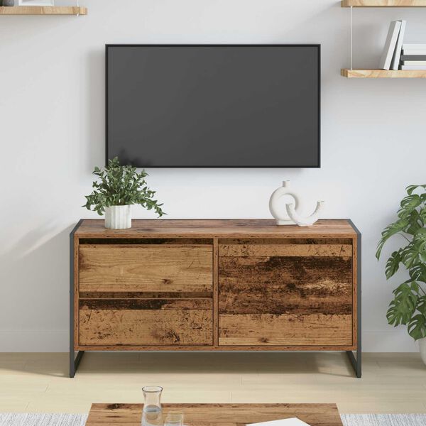 vidaXL TV skrinka Star&eacute; drevo 100 x 36 x 49.5 cm Kompozitn&eacute; drevo