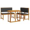 vidaXL Z&aacute;hradn&yacute; bistro set 3 pcs Hned&aacute; Pevn&eacute; ak&aacute;ciov&eacute; drevo