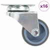 vidaXL Dvojit&eacute; otočn&eacute; kolieska 16 ks, 50 mm
