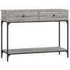 vidaXL Konzolov&yacute; stol&iacute;k siv&yacute; sonoma 100x34,5x75 cm kompozitn&eacute; drevo