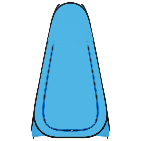 vidaXL Samorozkladací sprchový stan, modrý