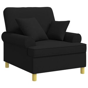 vidaXL XL kreslo s vank&uacute;&scaron;mi Čierna L&aacute;tka