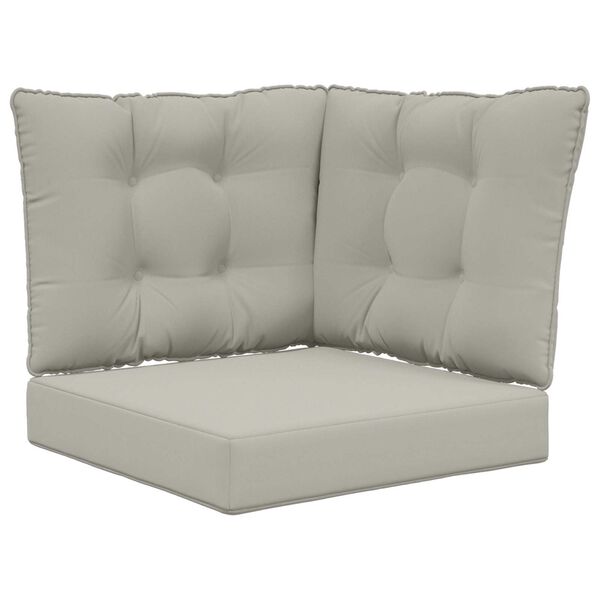 vidaXL Vank&uacute;&scaron; na vonkaj&scaron;iu pohovku 3 pcs Biely Polyester