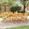 vidaXL Skladacia stolička 8 pcs Biela 49 x 57.5 x 92 cm Akáciový masív