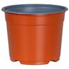 vidaXL Kulat&yacute; kvetin&aacute;č 50 ks Tehlov&aacute; &Oslash; 10 x 8 cm Plast