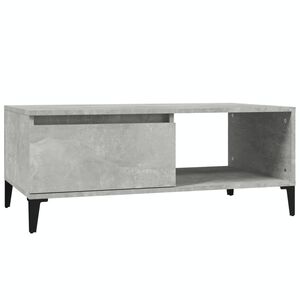 vidaXL Konferenčn&yacute; stol&iacute;k bet&oacute;nov&yacute; siv&yacute; 90x50x36,5 cm spracovan&eacute; drevo