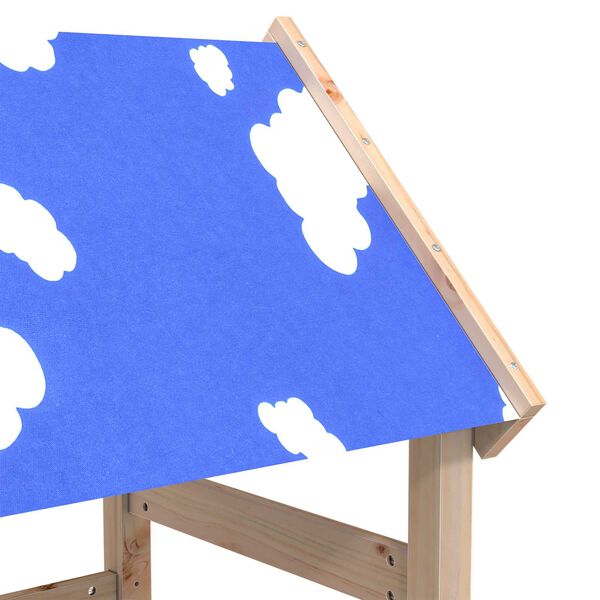 vidaXL Hern&aacute; veža Hned&aacute; 52,5 x 110,5 x 215 cm Mas&iacute;vne borovicov&eacute; drevo