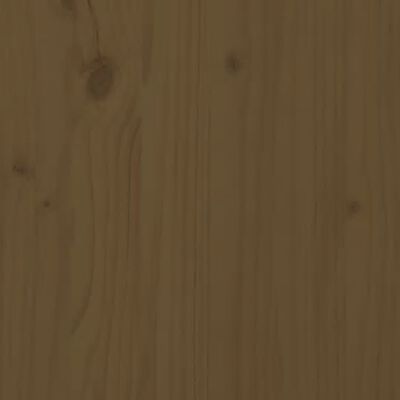 vidaXL Posteľný rám medovo-hnedý masívne drevo 90x200 cm