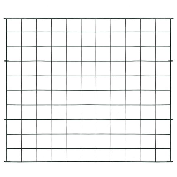 vidaXL Záhradný plot 77,5x64 cm, zelený