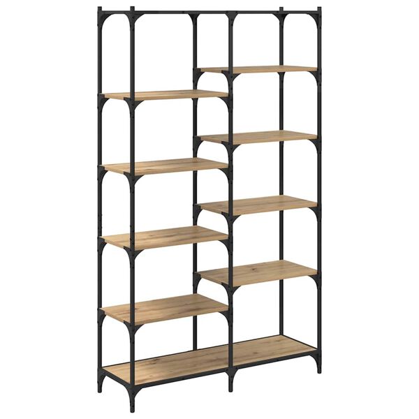 vidaXL Reg&aacute;l na knihy dub artisan 100 x 32 x 170 cm Kompozitn&eacute; drevo