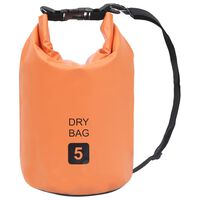 vidaXL Suchá taška oranžová 5 l PVC