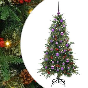 vidaXL Umel&yacute; Skl&aacute;pac&iacute; Vianočn&yacute; Stromček Zelen&aacute; 150 cm PE a PVC